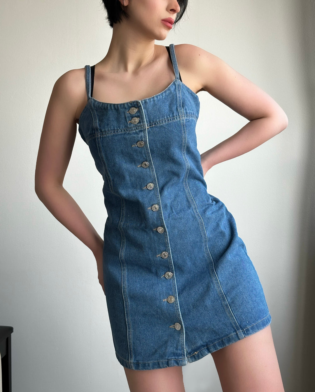 Street Denim Cami Dress