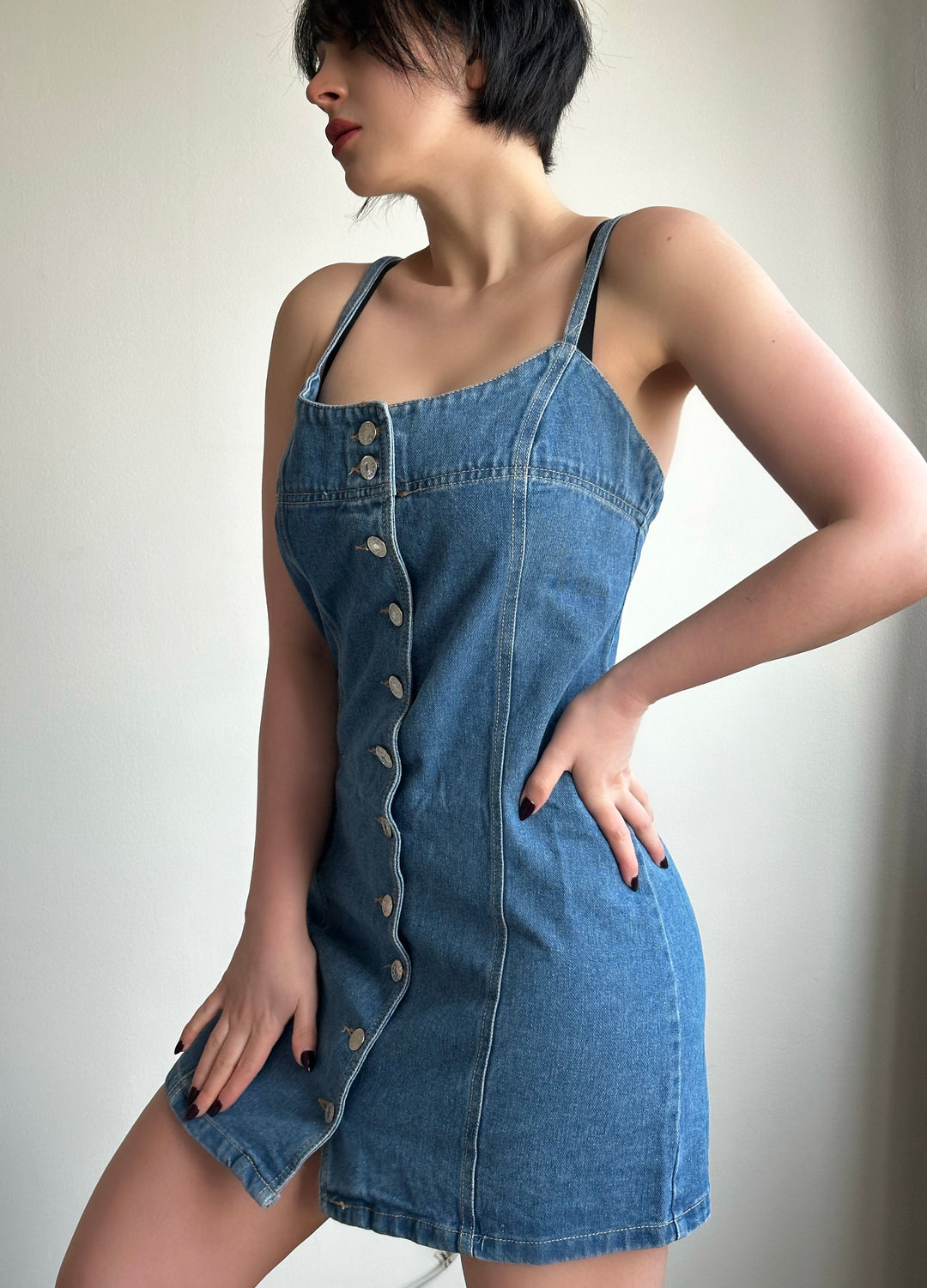 Street Denim Cami Dress